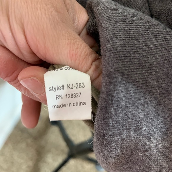 Tres Bien Grey Women’s Jacket Waist Tie Size L - Picture 10 of 10